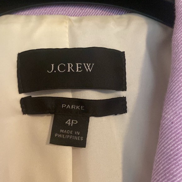 J. CREW PARKE BLAZER in STRETCH LINEN SIZE 4P - Picture 2 of 8